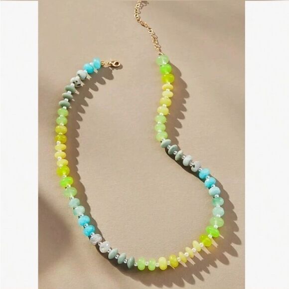 Bohemian rainbow necklace #1189 - Picture 1 of 6